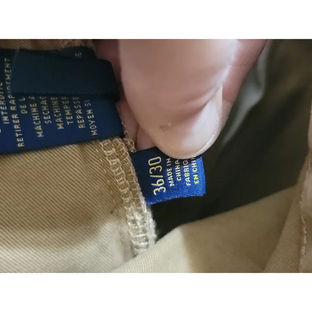 Ralph Lauren Polo 36x30 Regular/Relaxed Fit Brown 100% Cotton Chino Pant.  EUC